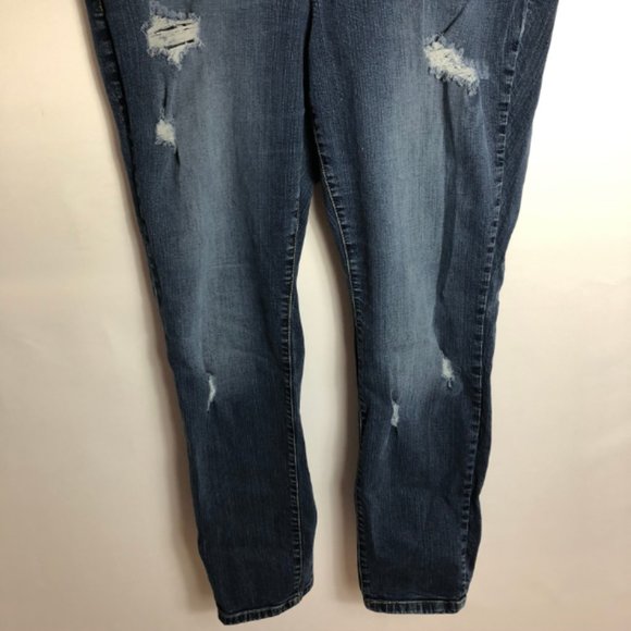 Torrid Skinny Jean - Med Wash w Destruction SZ 18 - Picture 4 of 8